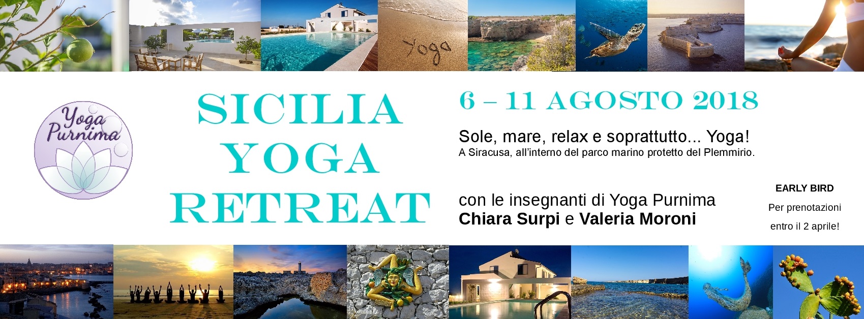 6 – 11 agosto 2018: Sicilia Yoga Retreat, vacanza yoga!
