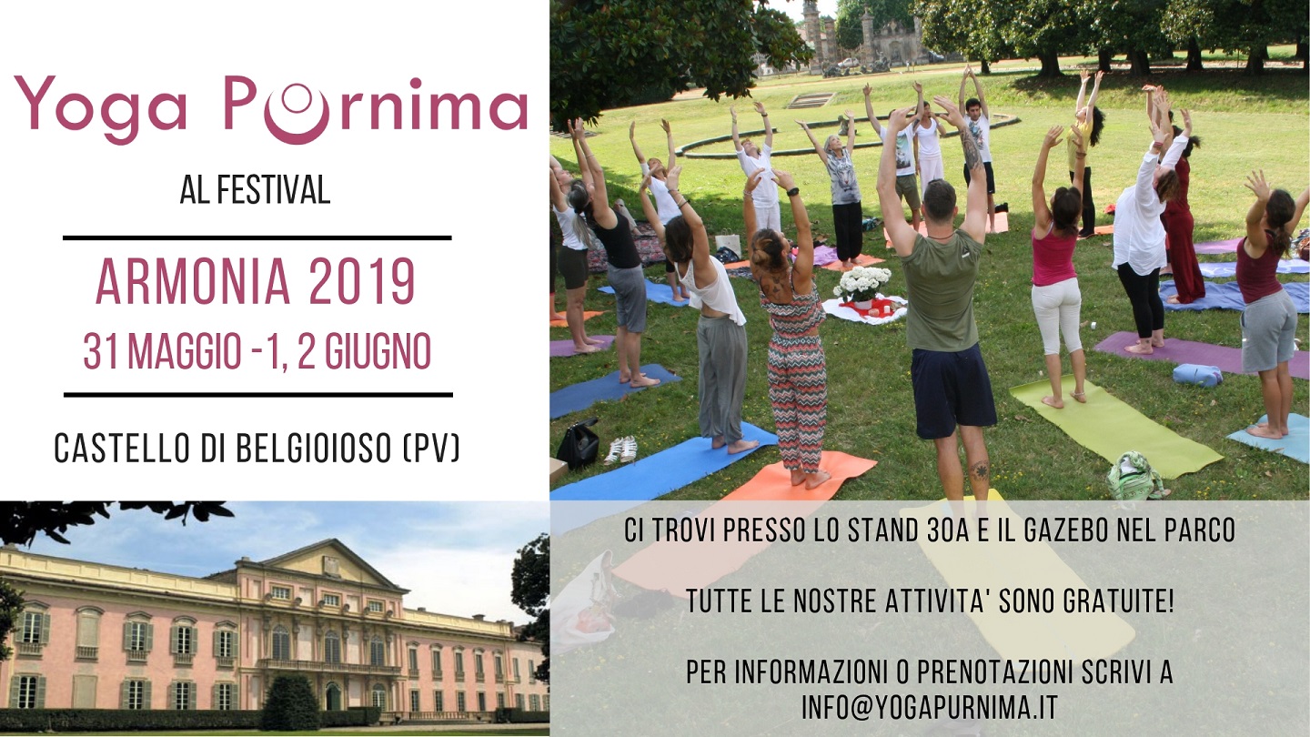Yoga Purnima al festival Armonia dal 31 maggio al 2 giugno!