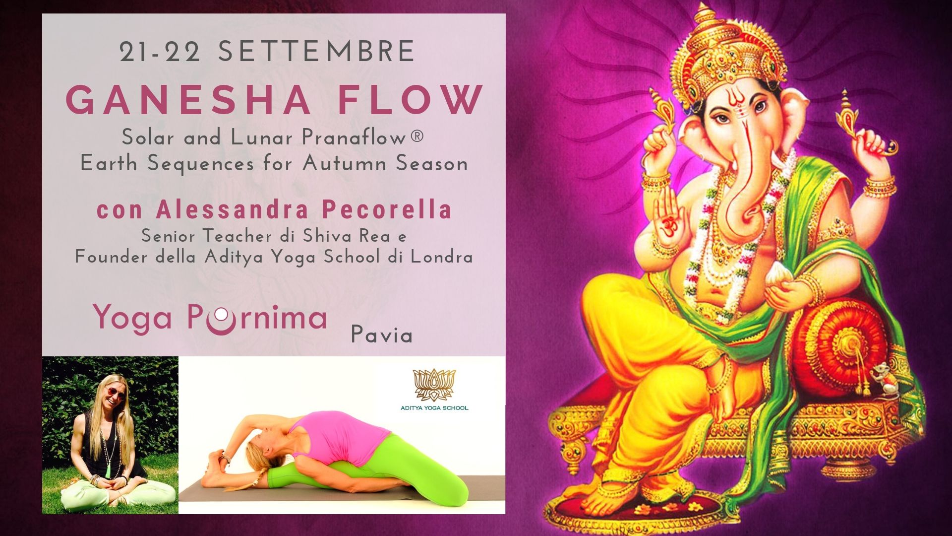 21 e 22 settembre: Ganesha Flow – workshop con Alessandra Pecorella
