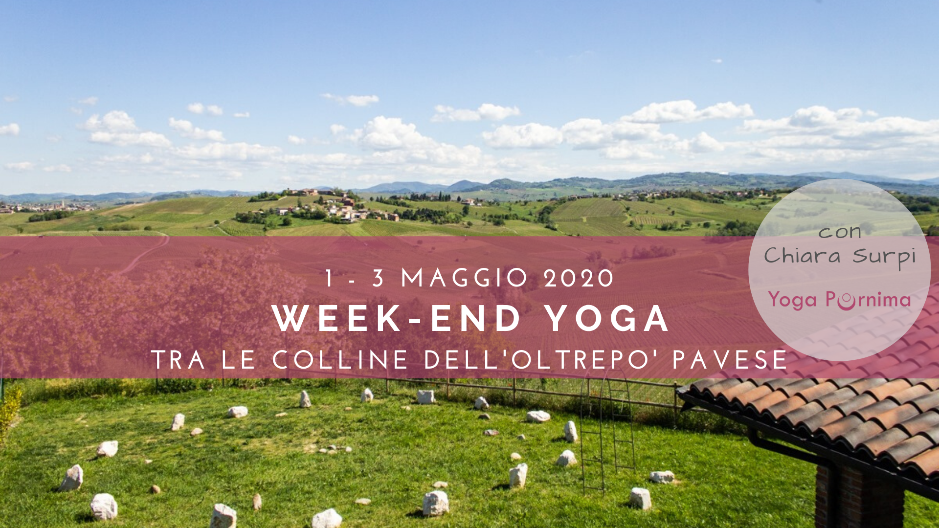 1 – 3 maggio 2020: week-end yoga tra le colline dell’Oltrepò pavese