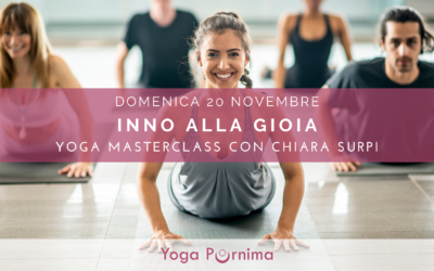 Domenica 20 novembre: ‘inno alla gioia’, yoga masterclass con Chiara